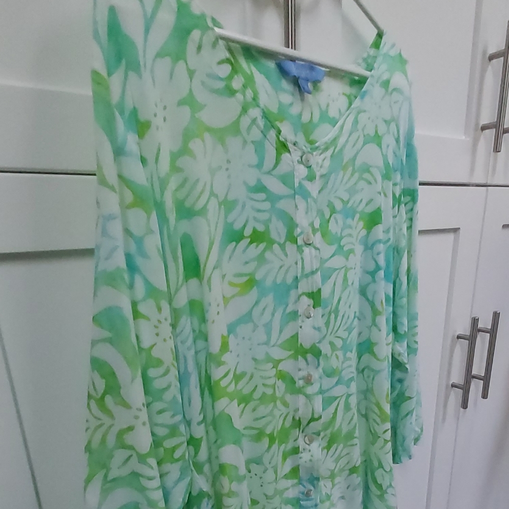 Blue Ginger Hawaiian top